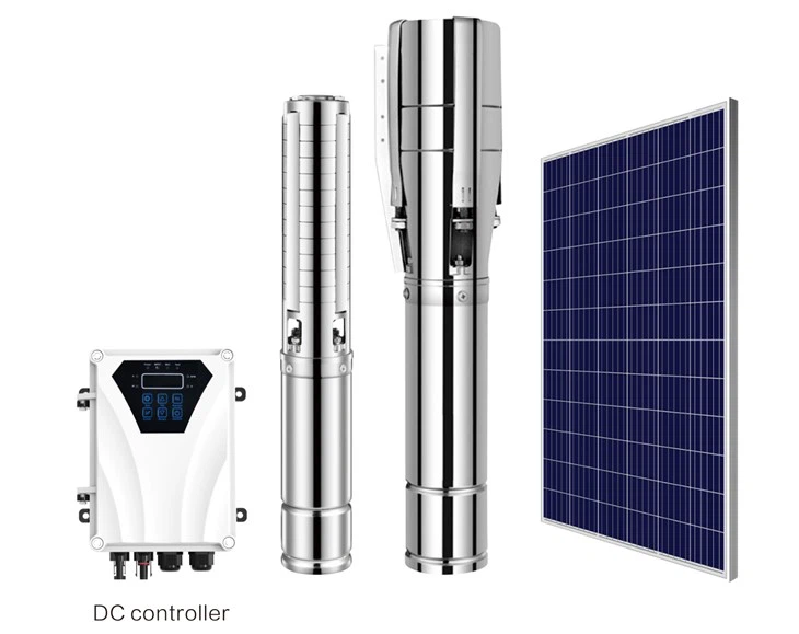 Bomba de agua solar para pozo profundo AC/DC de 4 pulgadas